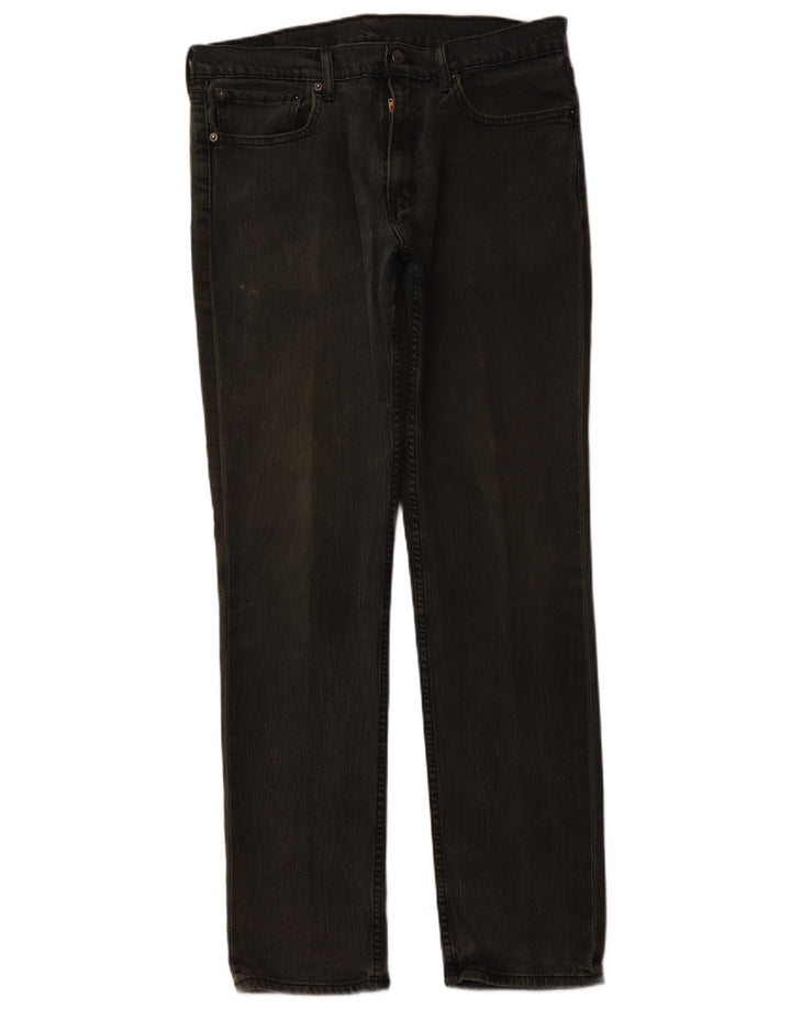 LEVI'S Herren Straight Jeans W36 L34 Grüne Baumwolle