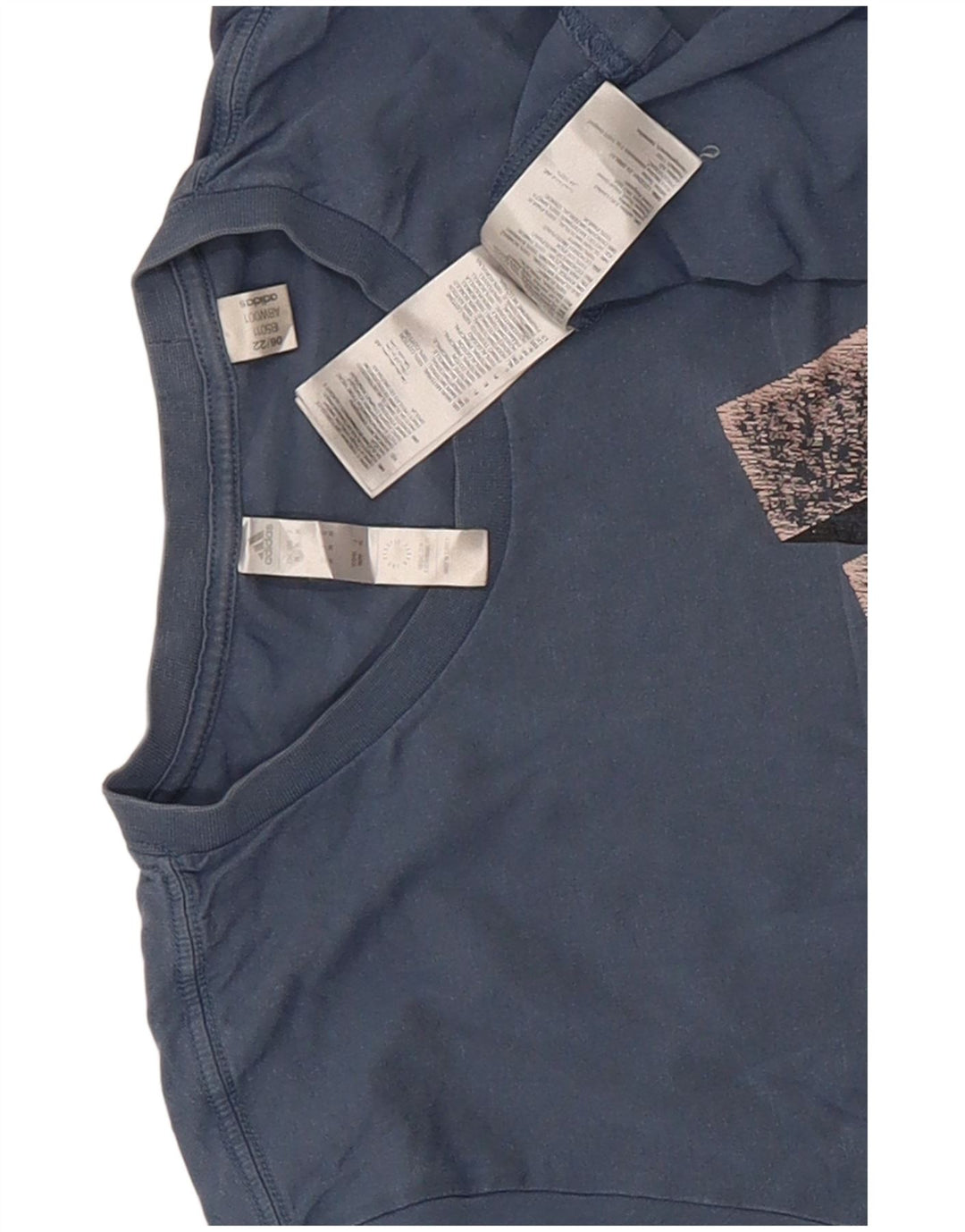 Adidas Herren-T-Shirt mit Grafik, mittelgroß, marineblau, Baumwolle