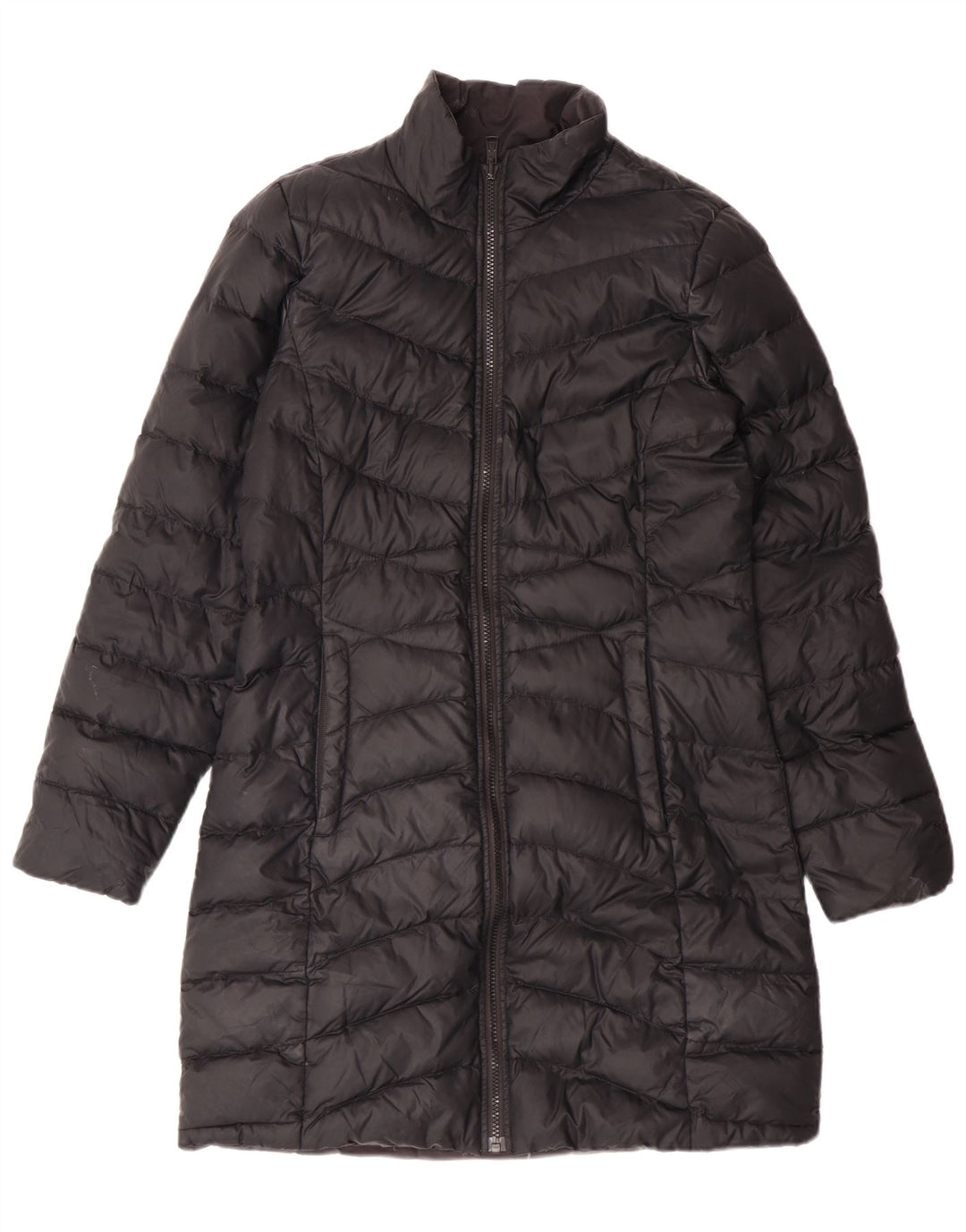 The North Face Damen Reversibler gepolsterter Mantel UK 12 Mittelschwarzes Nylon