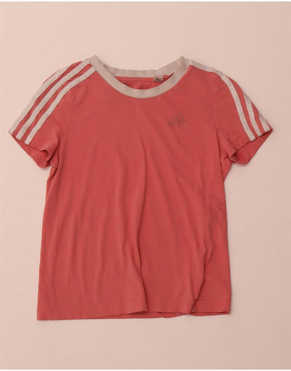 ADIDAS Mädchen T-Shirt Top 9-10 Jahre rosa Baumwolle