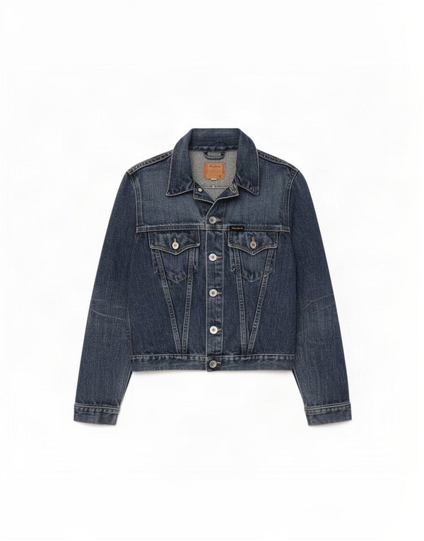 PEPE Jeans Damen Crop Denim Jacke UK 10 Small Blau Baumwolle