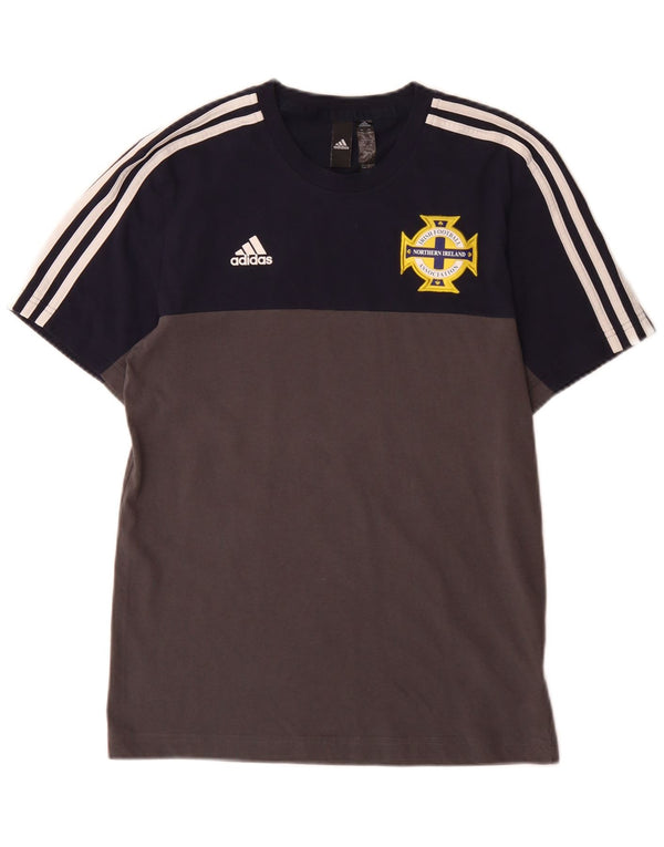 Adidas Herren Irish Football Graphic T-Shirt Top XS Blau Colourblock Sports