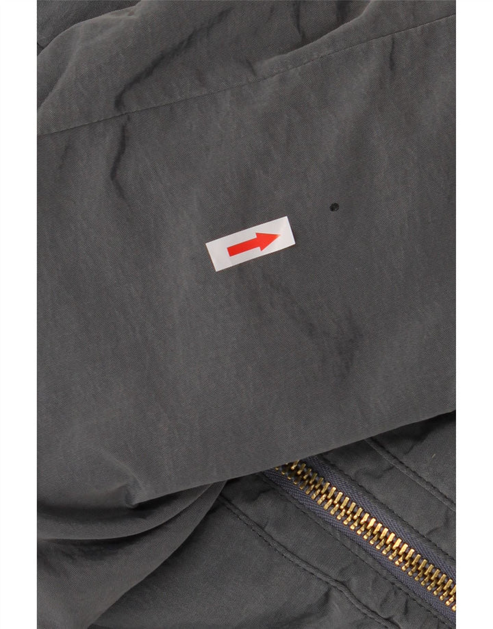 Calvin Klein Jeans Herren-Bomberjacke mit Kapuze, UK 44 2XL, graues Polyester