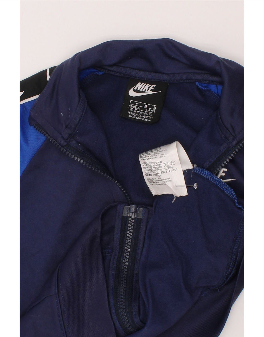 Nike Jungen-Trainingsanzug-Top-Jacke, 5–6 Jahre, mittelgroß, Marineblau, Sport