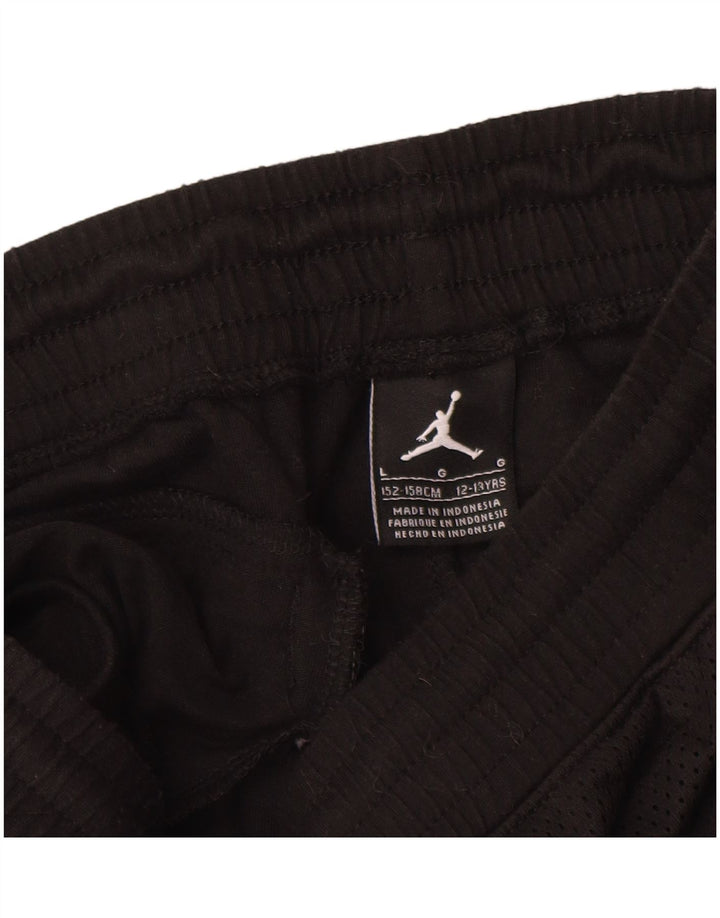 Jordan Jungen-Trainingshose, Jogginghose, 12–13 Jahre, Größe L, Schwarz, Polyester