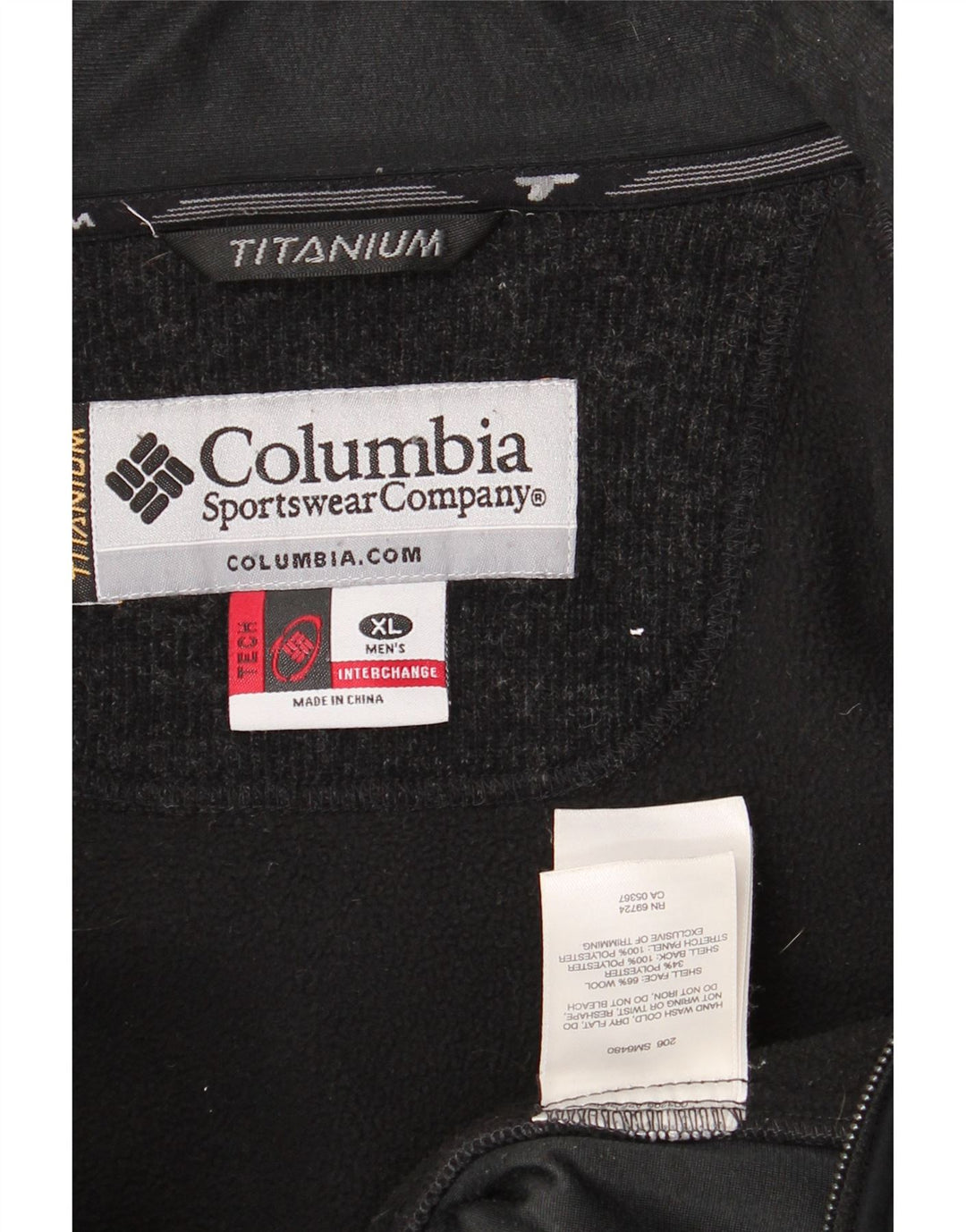 COLUMBIA Herren-Titan-Trainingsanzugoberteil, Jacke, XL, Marineblau, Colourblock-Wolle
