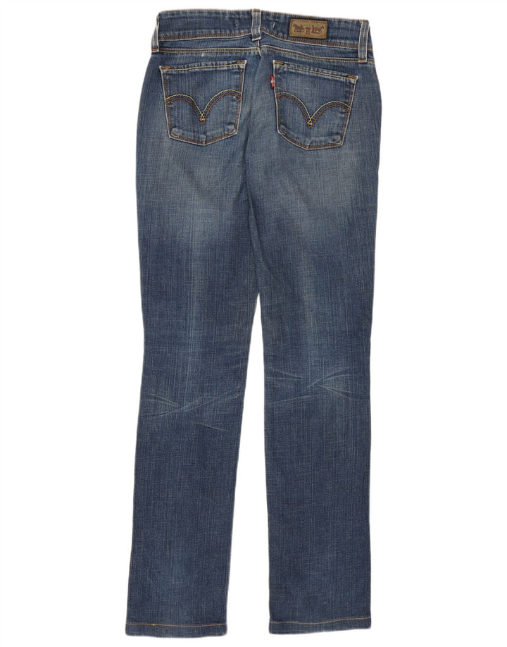 Levi's Damen 571 Slim Jeans W27 L31 Blaue Baumwolle