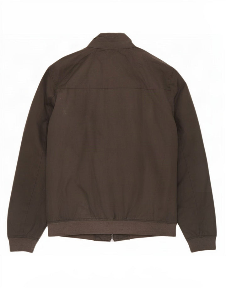 French Connection Herren Bomberjacke UK 40 Large Grau Polyester