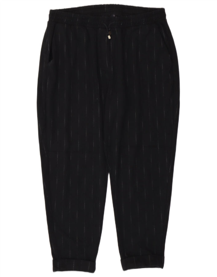 Marks & Spencer Damen-Kurzhose, UK 18, XL, W38, L26, Schwarz gestreift