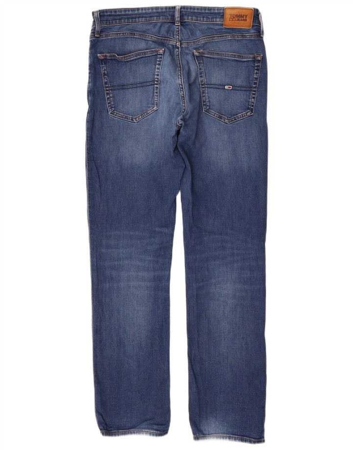TOMMY HILFIGER Herren Scanton Slim Jeans W34 L32 Blaue Baumwolle