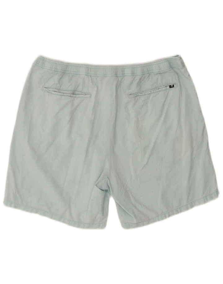 Hurley Herren Chino-Shorts, Größe L, W36, Blau, Baumwolle