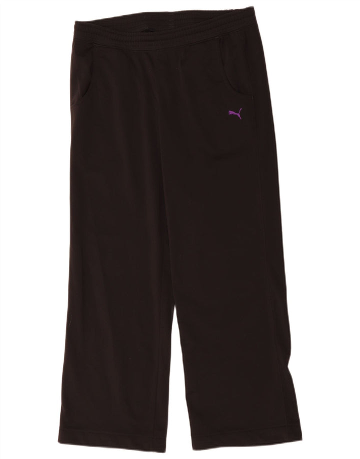 Puma Damen-Trainingshose UK 12 Mittelschwarzes Polyester
