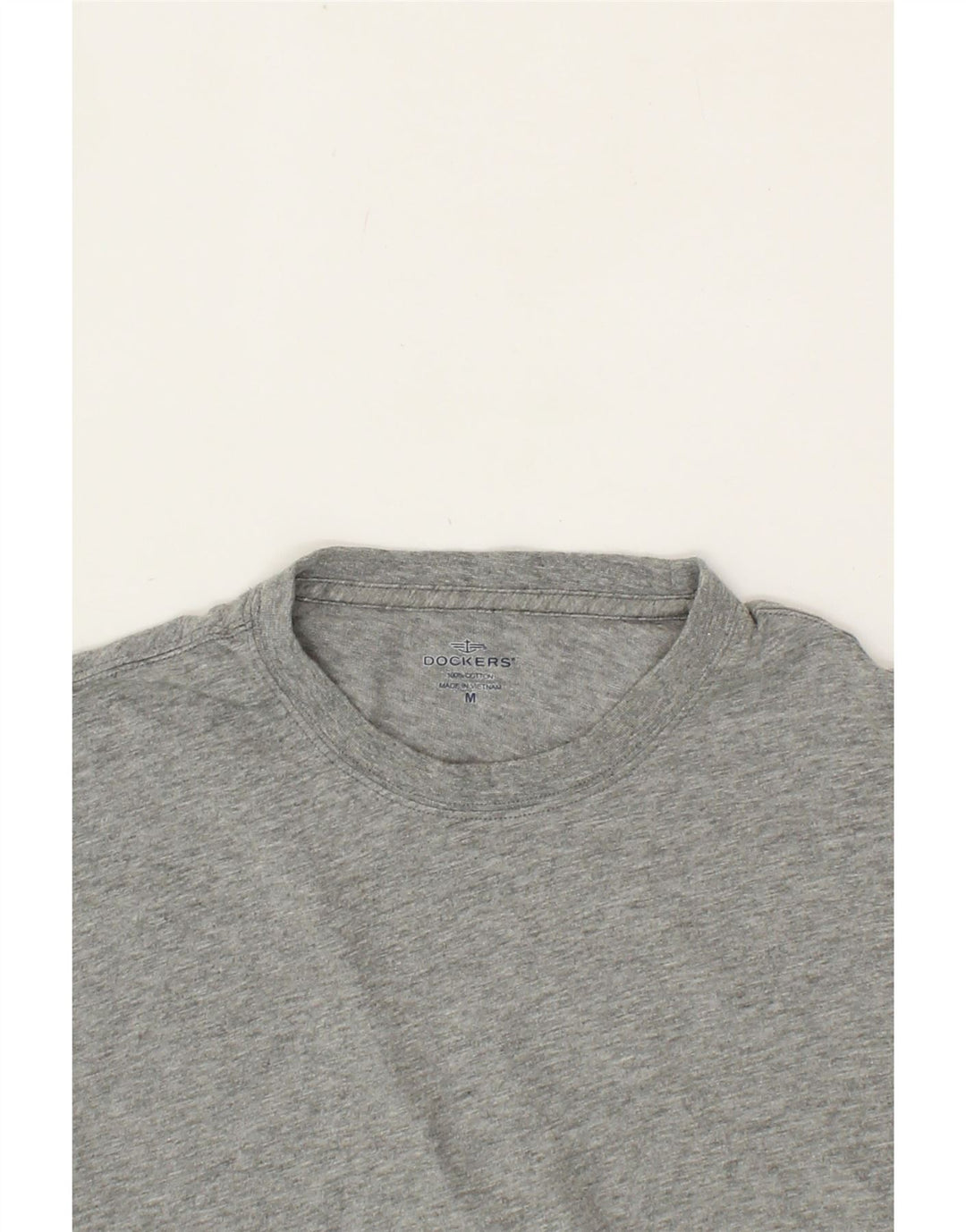 DOCKERS Mens T-Shirt Top Medium Grey Flecked Cotton Vintage Dockers and Second-Hand Dockers from Messina Hembry 