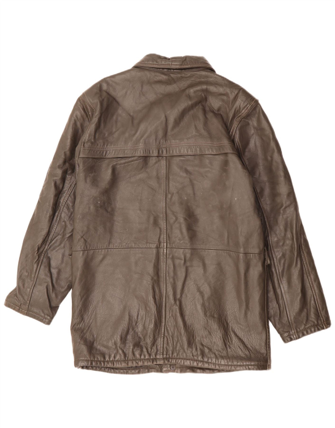 Vintage Herren Lederjacke IT 48 Mittelbraunes Leder