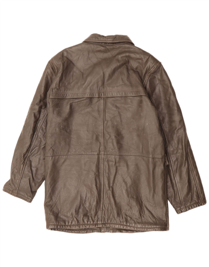 Vintage Herren Lederjacke IT 48 Mittelbraunes Leder