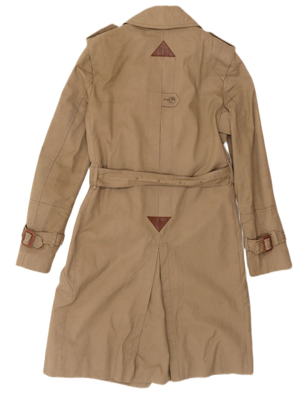 Whistles Womens Trench Coat UK 6 XS Beige Cotton