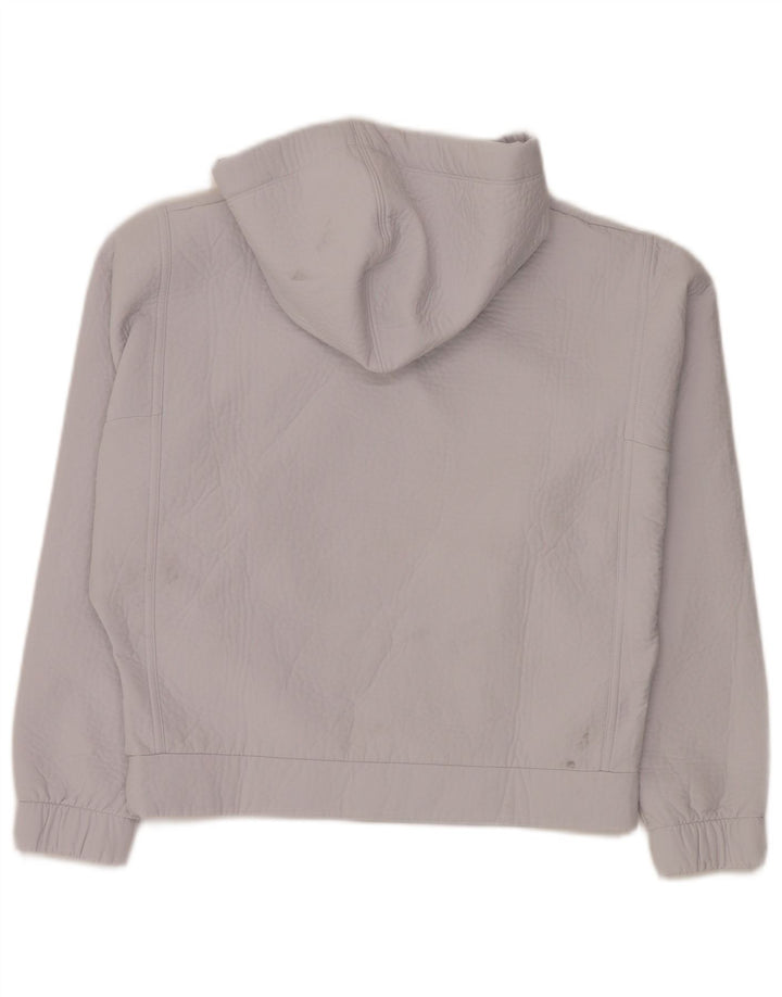 REEBOK Damen Übergroßer Kapuzenpullover UK 4/6 XS Off White Polyester