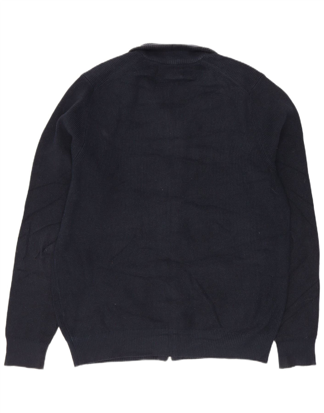 Marks & Spencer Herren-Strickjacke aus Polyester in mittlerem Marineblau