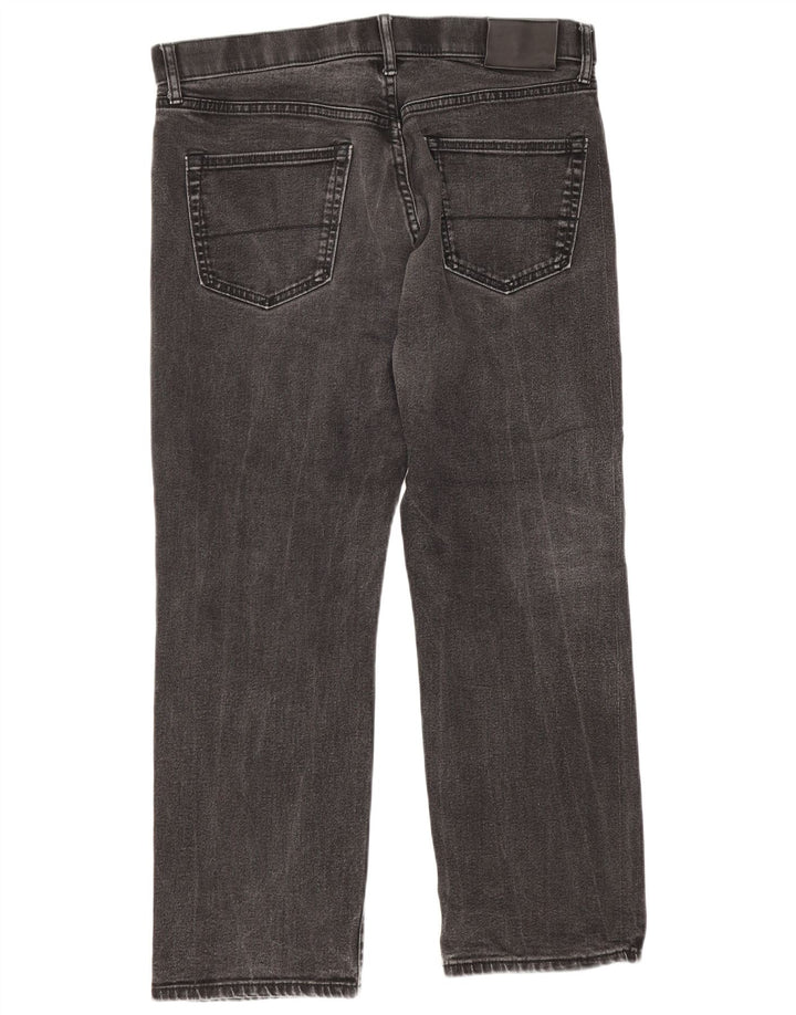 Marks & Spencer Herren Straight Jeans W34 L29 Schwarze Baumwolle