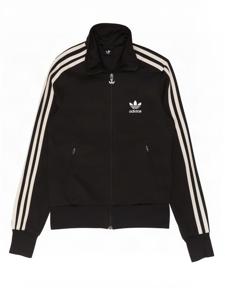 Adidas Damen Graphic Trainingsanzug Top Jacke EU 34 XS Schwarz Polyester