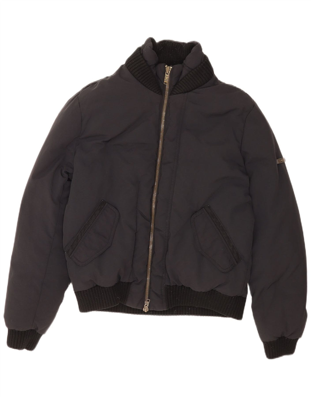 Iceberg Damen Wattierte Jacke IT 52 2XL Schwarz
