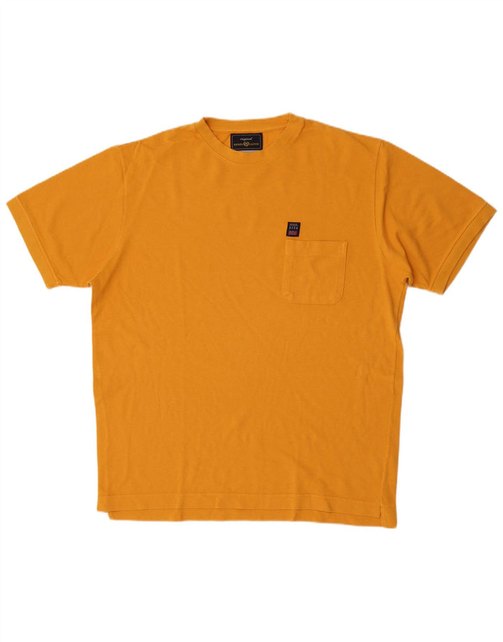 Henri Lloyd Herren T-Shirt Top mittelgelbe Baumwolle