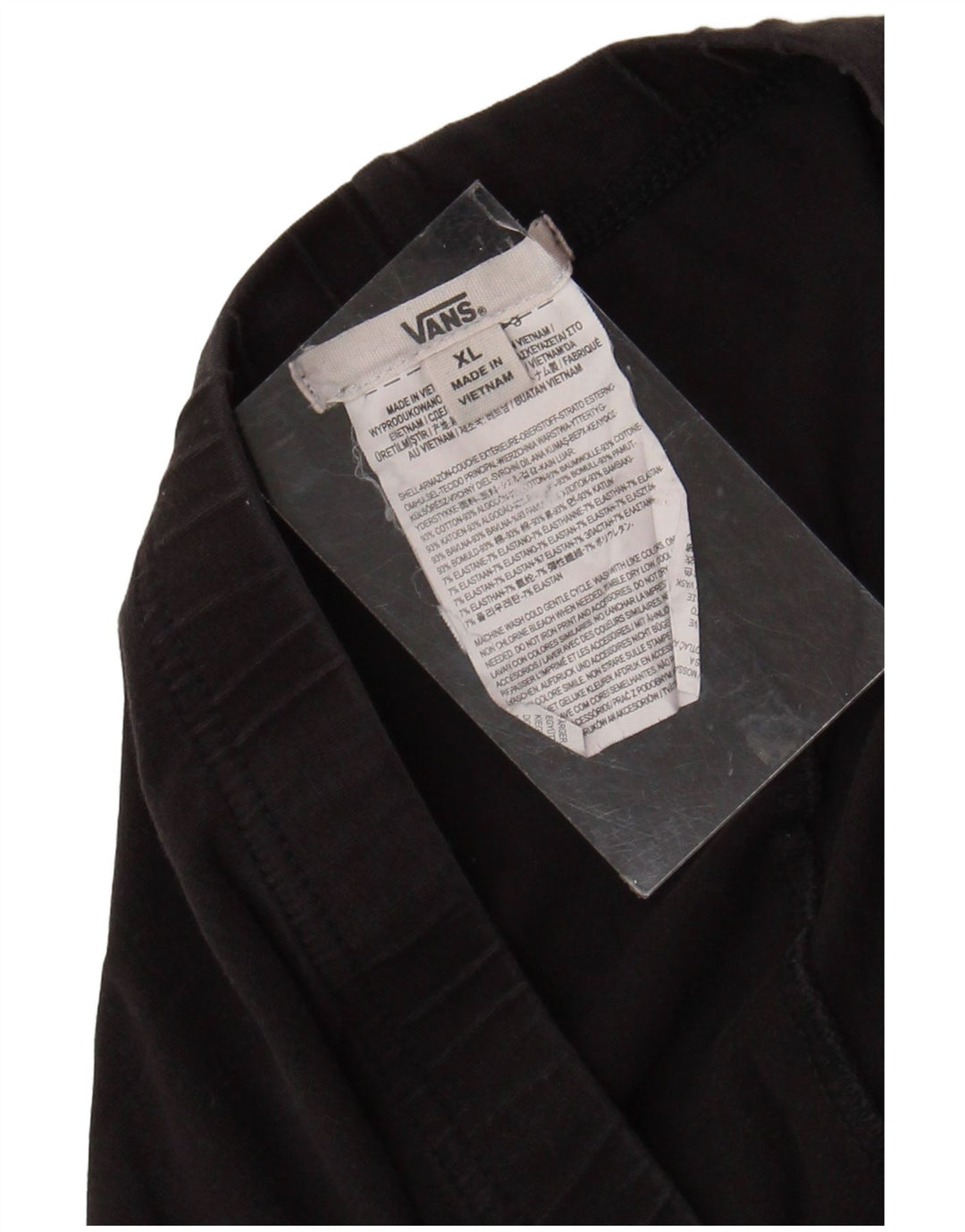 VANS Damen Graphic Leggings UK 18 XL Schwarz Baumwolle