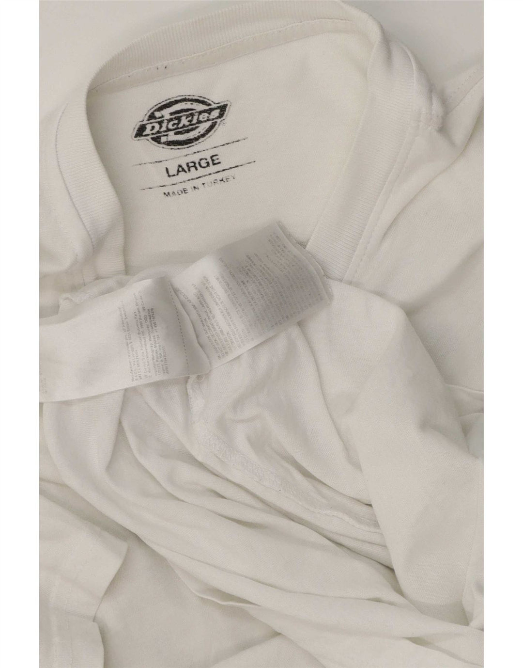 Dickies Herren-T-Shirt mit Grafik, Größe L, aus weißer Baumwolle