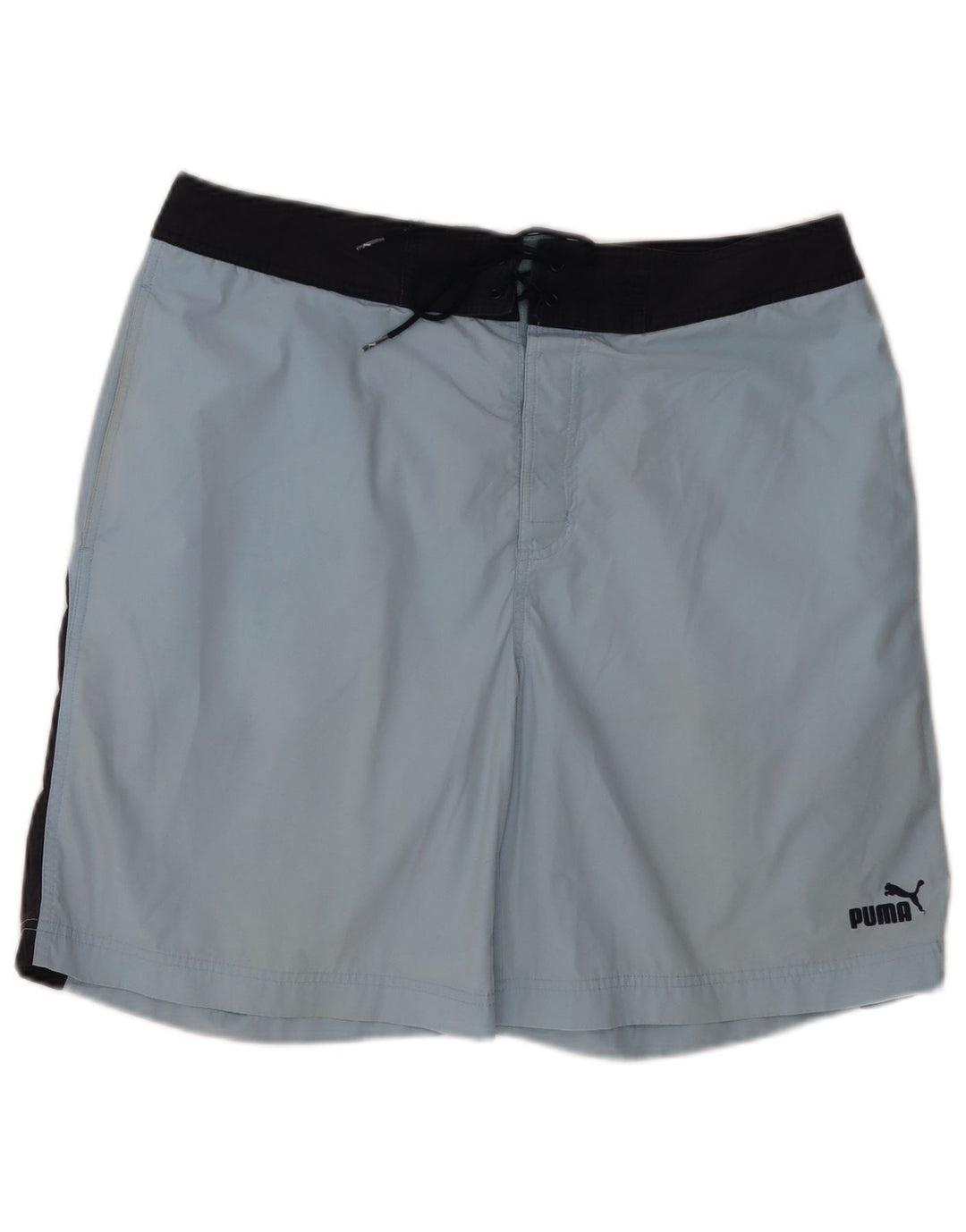 PUMA Herren-Badeshorts, groß, blau, Farbblock