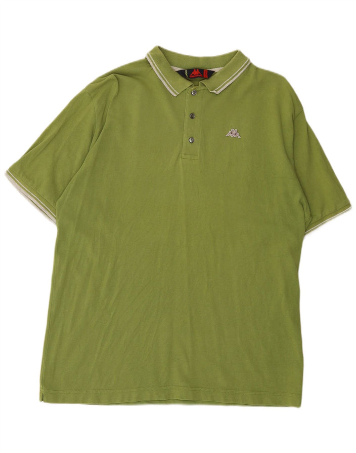 KAPPA Herren Poloshirt XL Grün Baumwolle