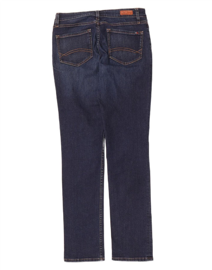 TOMMY HILFIGER Womens Slim Jeans W30 L32 Navy Blue Cotton