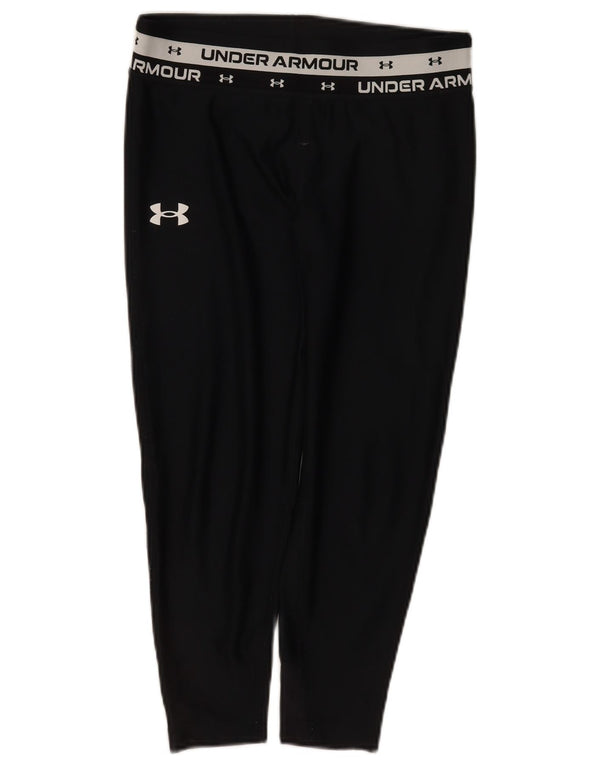 Under Armour Mädchen-Leggings mit Grafik, 11–12 Jahre, Größe L, schwarzes Polyester