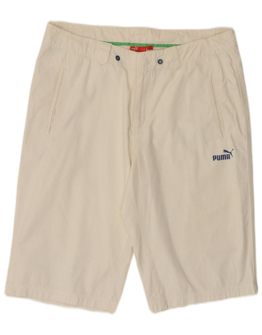 Puma Herren Chino-Shorts, Größe L, W34, Weiß