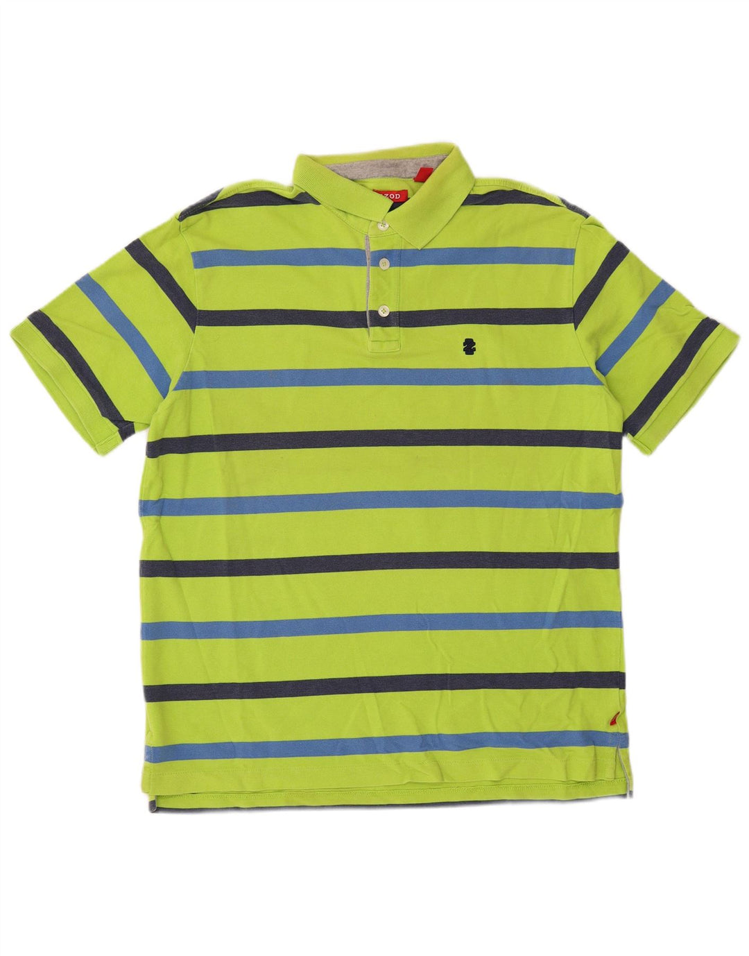 Izod Herren-Poloshirt, groß, grün gestreift, Baumwolle