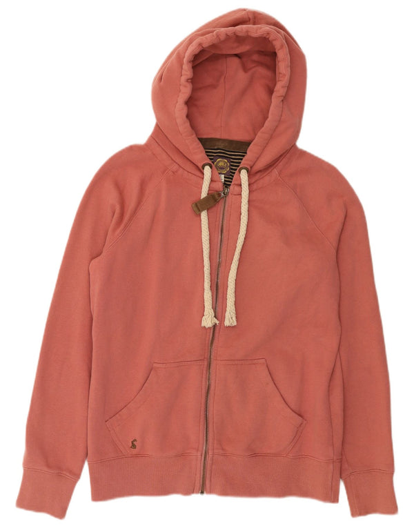 Tom Joule Damen-Kapuzenpullover mit Reißverschluss, UK 14, Größe L, Rosa, Baumwolle