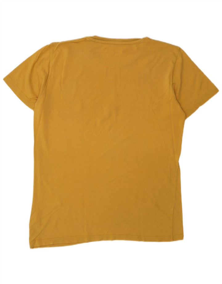 ALPHA INDUSTRIES Herren-Grafik-T-Shirt-Oberteil aus mittelgelber Baumwolle