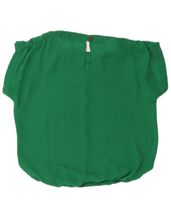 Zara Damen-Oversize-Blusenoberteil, Gr. 10, Größe S, Grün