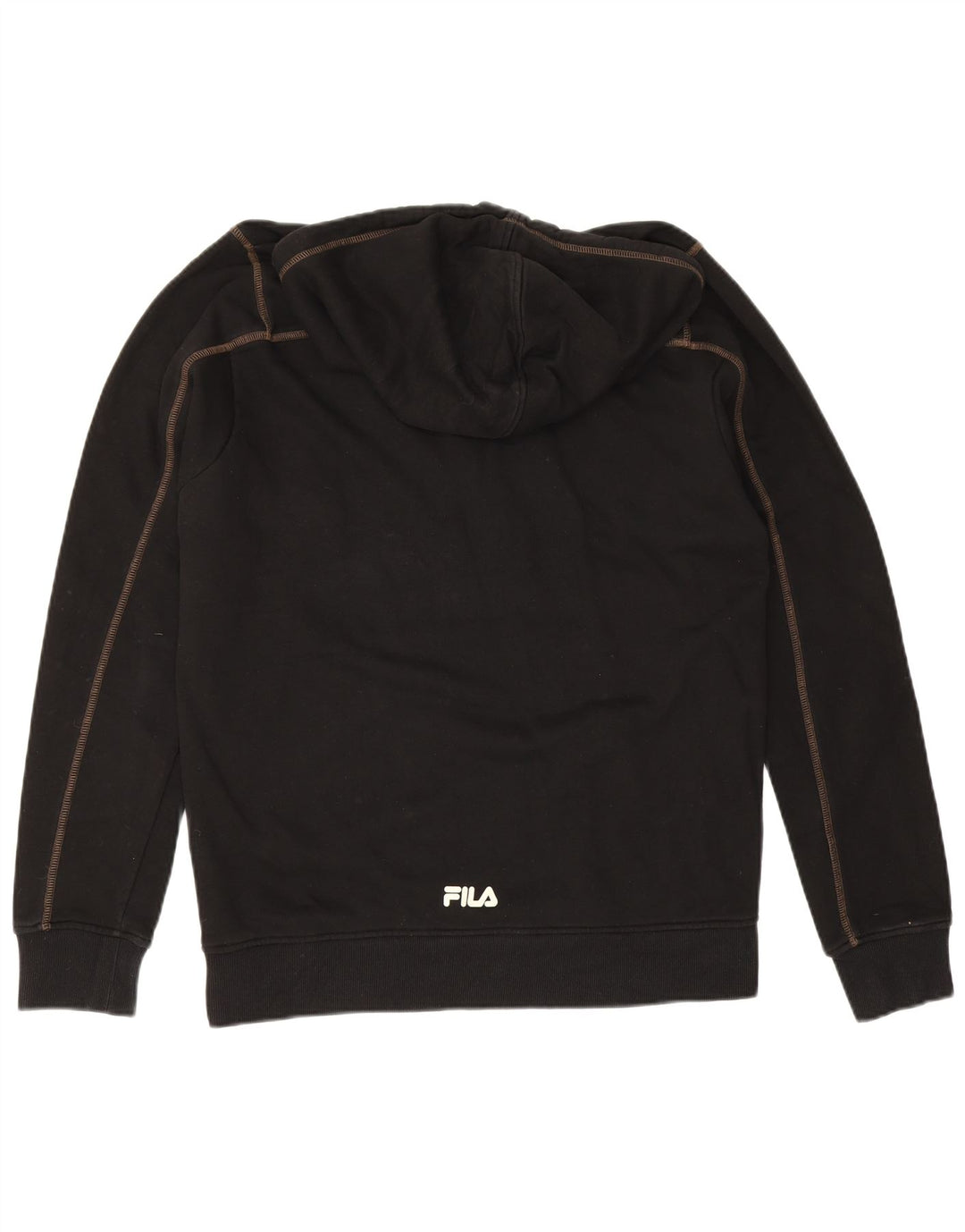 Fila Herren Kapuzenpullover, groß, aus schwarzer Baumwolle