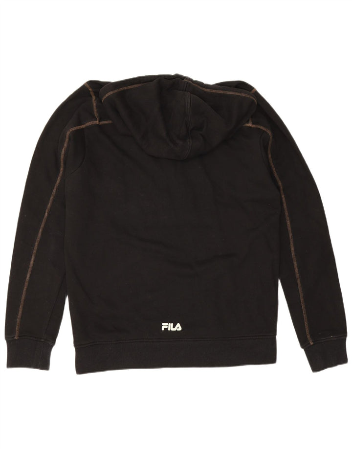 Fila Herren Kapuzenpullover, groß, aus schwarzer Baumwolle