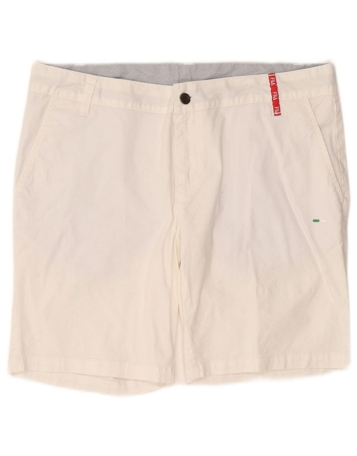 Fila Herren Chinoshorts Medium W32 Weiß
