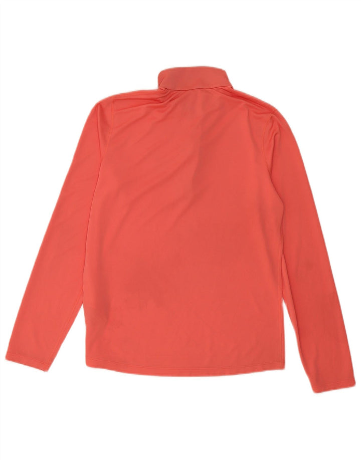 Asics Damen-Pullover-Trainingsanzugoberteil mit Reißverschluss und Halsausschnitt, UK 14, mittelrosa, Polyester
