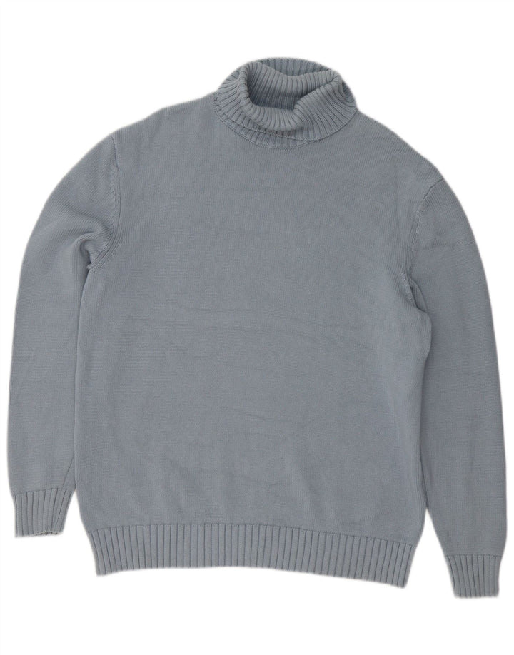 Rollkragenpullover für Herren von Zara, Größe L, Blau