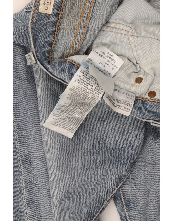 LEVI'S Herren 505 Straight Jeans W33 L32 Blaue Baumwolle