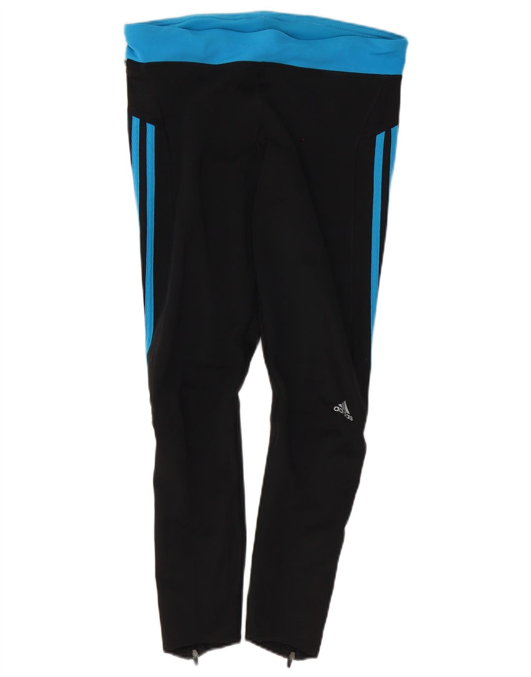 ADIDAS Damen Climalite Leggings UK 12 Mittelschwarz Farbblock