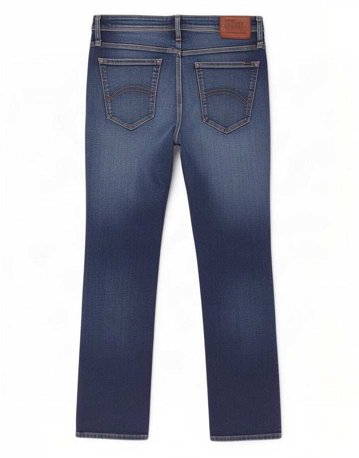 Tommy Hilfiger Herren Ryan Bootcut Jeans W34 L30 Blaue Baumwolle
