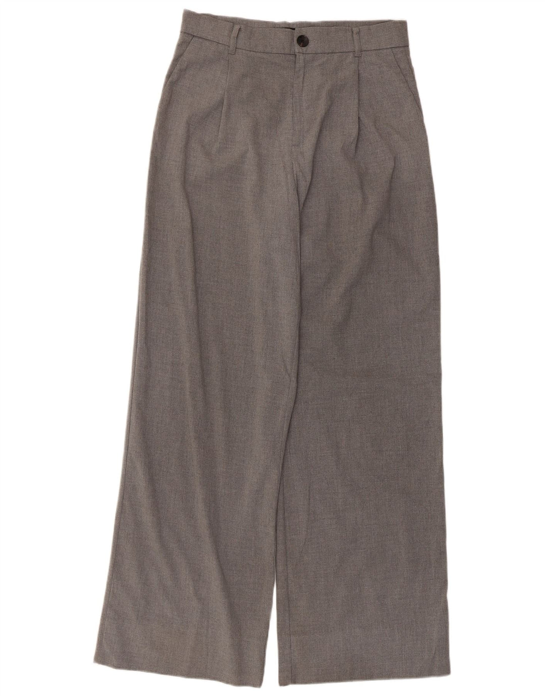 Zara Damen-Chinohose mit weitem Bein, mittelgroß, W30, L30, Grau