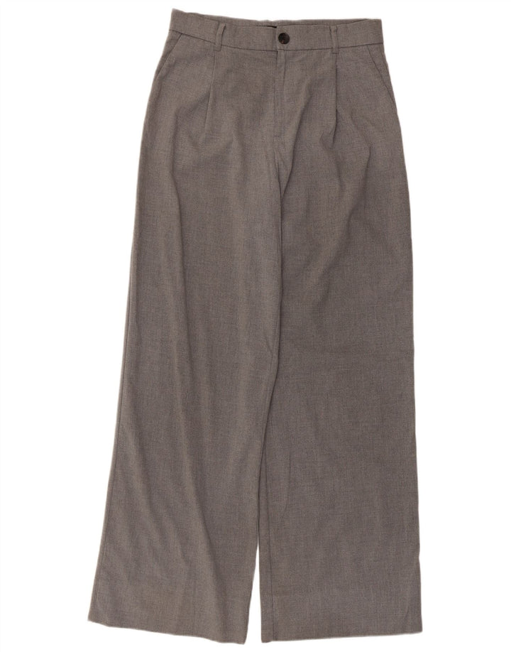 Zara Damen-Chinohose mit weitem Bein, mittelgroß, W30, L30, Grau