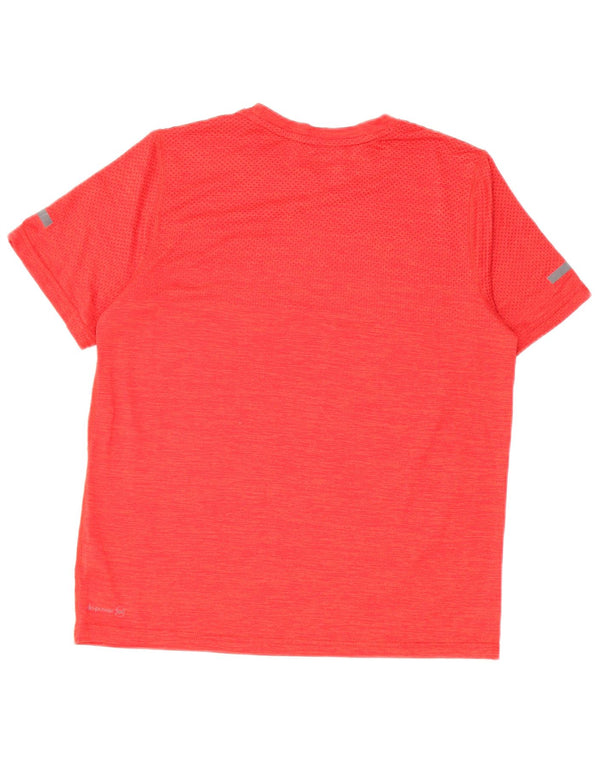 RUSSELL ATHLETIC Dri-Power T-Shirt-Oberteil für Jungen, 14–15 Jahre, XL, rot gefleckt