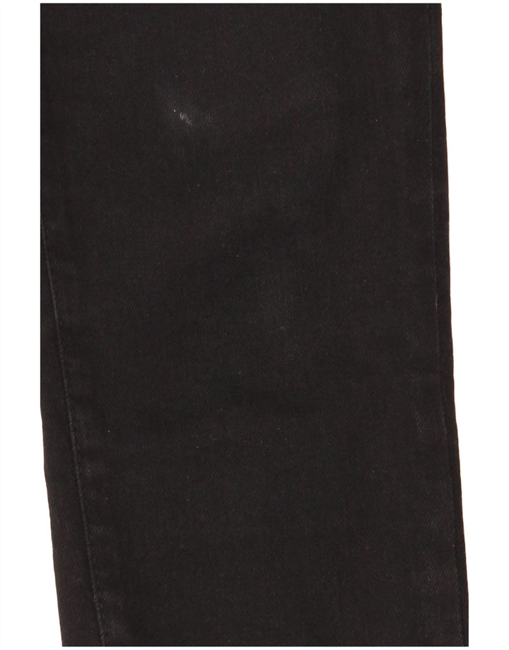 Superdry Damen Regular Skinny Jeans W29 L30 Schwarz Baumwolle