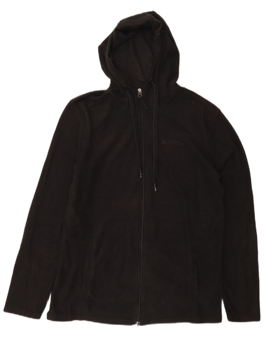 MOUNTAIN WAREHOUSE Herren-Fleecejacke mit Kapuze, UK 36, Größe S, Schwarz, Polyester